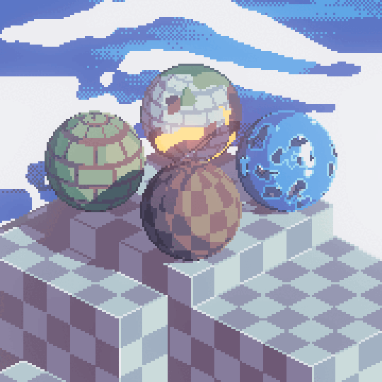 Various materials and textures.